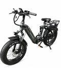 Folding fat tyre e-bike with rear rack